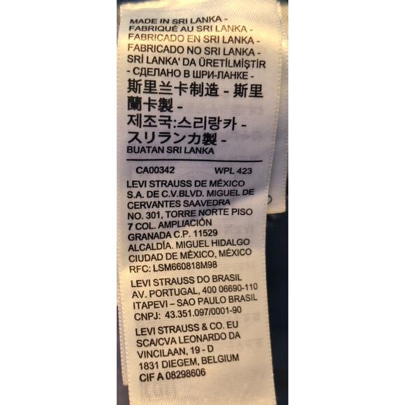 Levi's Women 28 Light Wash Distressed Ribcage Straight Ankle Denim Jeans - Picture 4 of 6